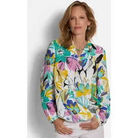GOLDNER Viskosebluse mit Blumenprint bunt 38