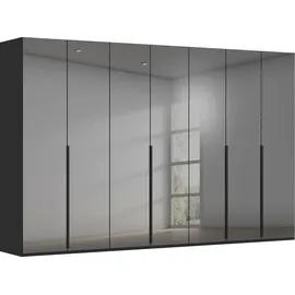 Rauch Drehtürenschrank MONTCLAR 350 x 223 x 60 cm Schwarz/Grauspiegel
