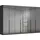 Rauch Drehtürenschrank MONTCLAR 350 x 223 x 60 cm Schwarz/Grauspiegel