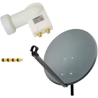 PremiumX 60cm anthrazit + Head Twin LNB