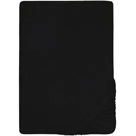 biberna 0012344 Frottee-Stretch 180 x 200 - 200 x 200 cm schwarz
