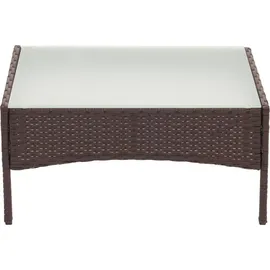 Mendler Halden Gartentisch 79 x 48 x 38 cm braun meliert