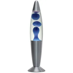 Licht-Erlebnisse Lavalampe TIMMY Blau 36cm hoch inklusive Leuchtmittel E14 25W mit Kabelschalter Stimmungslicht Tischleuchte Jugendzimmer, LA551801