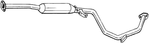 BOSAL Mittelschalldämpfer 286157 für MITSUBISHI