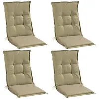 GO-DE Stuhlauflagen Mittellehner 4er Set NISA, Grün - Mittellehner
