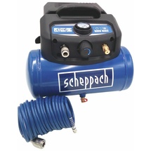 SCHEPPACH Druckluft Kompressor HC06 mit Schlauch 6L 9,7kg ölfrei Druckluftgerät - Scheppach