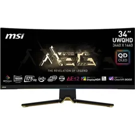 MSI MEG 342C QD-OLED 34 QD-OLED UWQHD 175Hz USB-C Curva