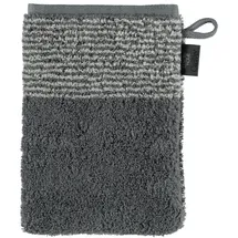 CAWÖ Luxury Home Two-Tone 590 Waschhandschuh 16 x 22 cm schiefer