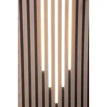 Xenon LED Dekolicht 4524 LED Leuchten Mix Kunstst. Schiene sw 50-60-70-60-50cm Warm Weiß, Xenon / Warm Weiß