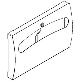 kwc aquarotter gmbh KWC AR WC-Sitzpapierspender, STRATOS, Edelstahl, Aufputz, 393x263x54 mm,