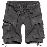 Brandit Textil Brandit Vintage Shorts, schwarz-grau, Größe XL