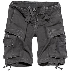 Brandit Textil Brandit Vintage Shorts schwarz-grau, Größe XL
