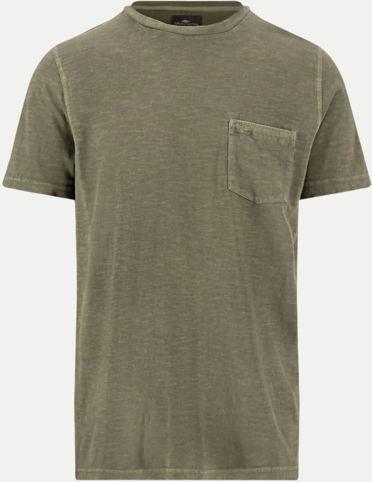 T-Shirt, garment dyed, pocket Grün XL