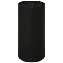 Arcos Runder Messerschutz für Messer bis 20 Cm, Messerblock im modernen Design aus thermoplastischem Gummi, 110 x 225 Mm, Farbe Schwarz