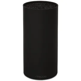 Arcos Runder Messerschutz für Messer bis 20 Cm, Messerblock im modernen Design aus thermoplastischem Gummi, 110 x 225 Mm, Farbe Schwarz