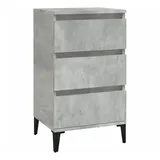 vidaXL Nachtschrank Betongrau 40 x 35 x 70 cm Grau
