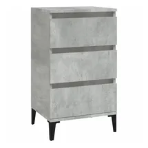 vidaXL Nachtschrank Betongrau 40 x 35 x 70 cm Grau
