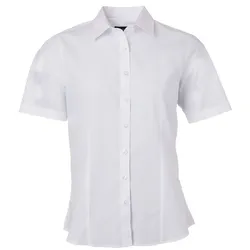 Damen Kurzarm Bluse "JN679" - XS - white
