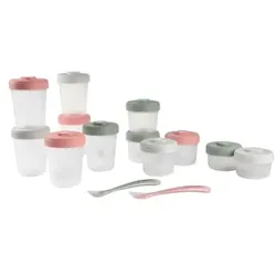 BEABA® erstes Mahlzeiten Set + Löffel 1. Altersstufe
