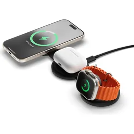 Satechi OntheGo 3-in-1 Wireless Charger Black