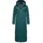 Ragwear Damen Wintermantel Warmer wasserdichter Steppmantel lang mit Abnehmbarer Kapuze Rebelka Extralong Dark Green Gr. 3XL - 3XL
