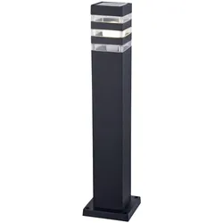 moderne Stehleuchte Unter den Linden" Aluminium schwarz IP65 E27 61 cm Höhe"