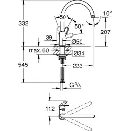 Grohe BauFlow chrom 31538001