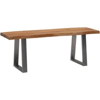 Wohnling Garderobenbank ca. 120x40x45,5cm Akazie Echtholz