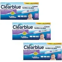 Clearblue Test d'Ovulation Digital Avec Lecture Deux Hormones Test(S) 3x10 pc(s)