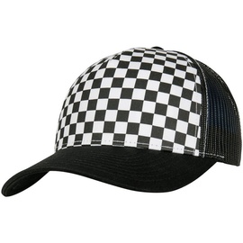Flexfit Checkerboard Retro Trucker Cap, black/white