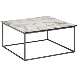 KADIMA DESIGN Quadratischer Couchtisch Marmor-Optik, 80x80 cm, Modern, Pflegeleicht