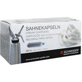 Schneider - Sahnekapseln - für Sahnegerät, # 196050 und # 196060 - Inhalt: 50 Stück