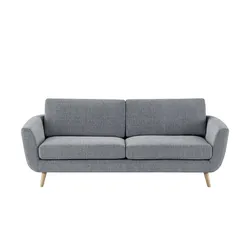 SOHO Sofa grau - Webstoff Smilla  ¦ grau ¦ Maße (cm): B: 217 H: 85 T: 93.0
