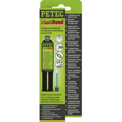 Petec PlastBond 24 ml 2K Kunststoff Klebstoff schwarz