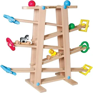 Vedes SpielMaus Holz Kugelbahn mit Rollelementen
