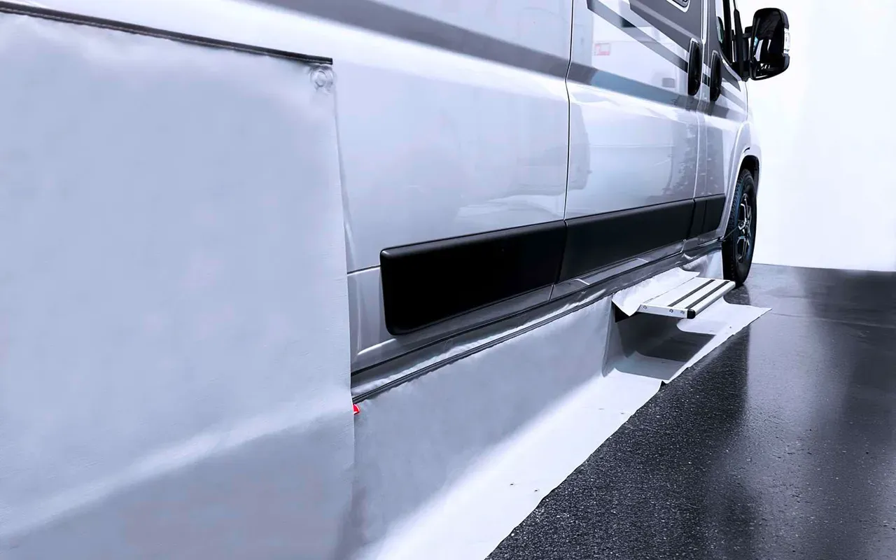 Isabella Campervan Windblende und Radkastenabdeckung