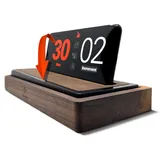 Tempest Deluxe Chess Clock: Schachuhr fur Schach, Backgammon, Go und Scrabble Clock in Solid Black Walnut, gebündelt mit kostenloser iOS/Android-App (funktioniert mit Ihrem eigenen Telefon).