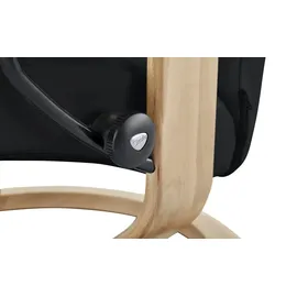 Stressless Relaxsessel Consul Leder 76 x 100 x 71 cm Schwarz mit Hocker