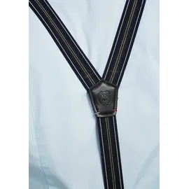 Lerros Hosenträger "Hosenträger mit Streifenvariation", Herren, Gr. Normalgrößen, blau (navy), 70% Polyester, 30% Elastan, Hosenträger