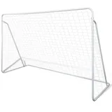 vidaXL Fußballtor Weiß 240 x 90 x 150 cm 276045