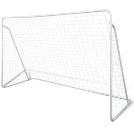 vidaXL Fußballtor Weiß 240 x 90 x 150 cm 276045