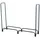 CLP Kaminholzregal Wilster Metall 150 x 36 x 120 cm grau