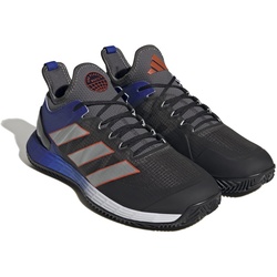 adidas Tennisschuhe adizero Ubersonic 4 Clay/Sandplatz/Leichtigkeit dunkelgrau/silber/blau Herren