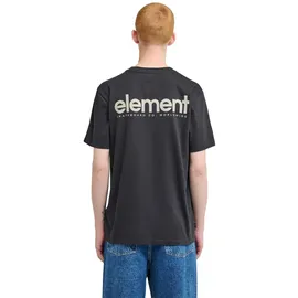 Element T-Shirt ELEMENT "Lowcase Bp", Herren, Gr. XS, schwarz (off schwarz), Obermaterial: 100% Baumwolle., Shirts T-Shirt