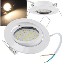 ChiliTec LED-Einbauleuchte "Flat-26" warmweiß - weiß