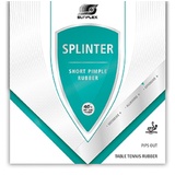 Sunflex Splinter Tischtennis-Belag | professionelle Kurz Noppe | ITTF zugelassen | variantenreiches Spiel + hohe Spinwerte | 2,0mm Schwamm schwarz