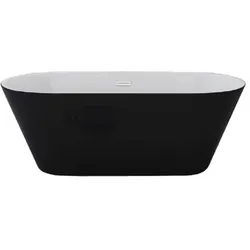 Jet-Line Badewanne Design LAUSANNE II schwarz Freistehend