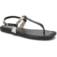 Schwarze Sandalen Tamaris Bequeme Damen Zehentrenner, 36