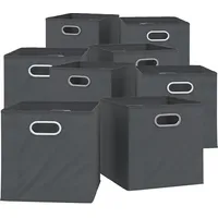 Vicco Faltbox 30 x 30 cm anthrazit Faltkiste Aufbewahrungsbox