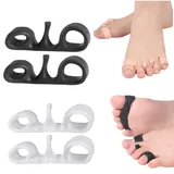 Bodyfeet Ausrichtungs-Set, Körperfüße, Ausrichtungs-Set, Körperhaltung, kleine Zehen, Zehenspreizer, kleine Zehen, Silikon-Zehenschutz, Zehenabstandshalter für Hallux Valgus, Schmerzlinderung,